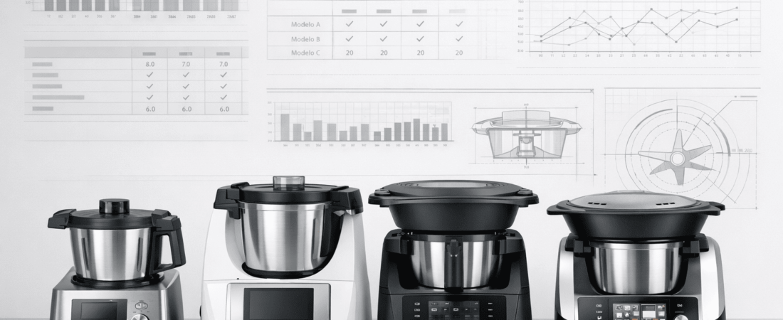 Comparativa técnica: los robots de cocina multifunción más equilibrados