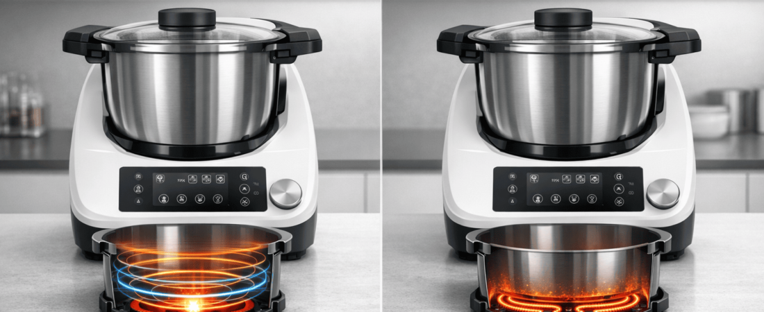 Robot de cocina con inducción vs resistencia: diferencias reales